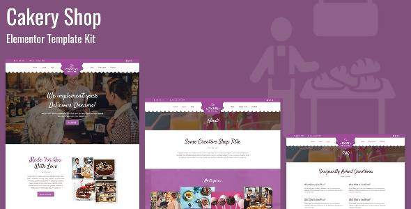 Cakeryshop – Bakery Business Template Kit